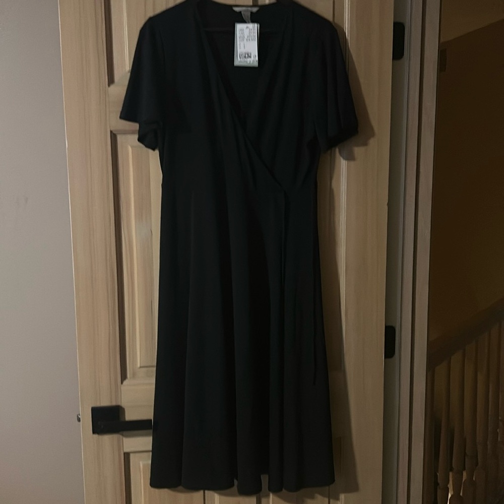 Black H & M dress large size brand new with tags